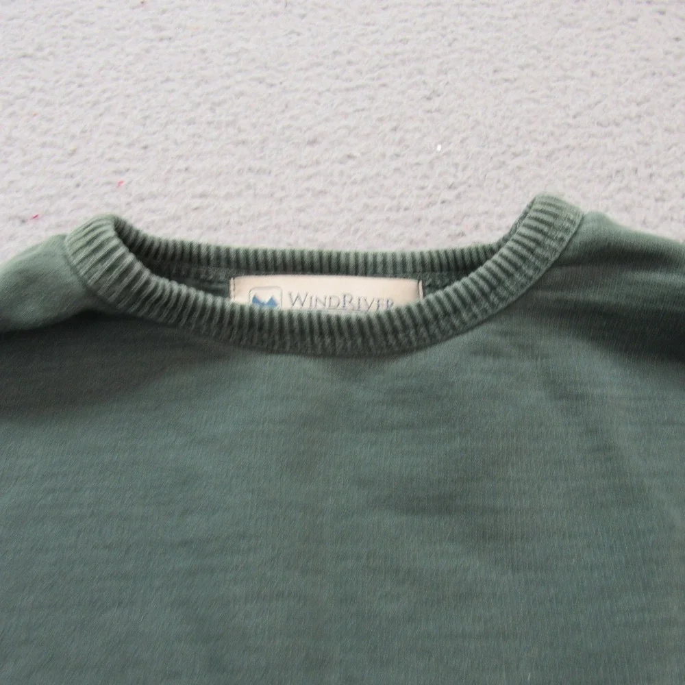 WindRiver Outfitting Co Mens XL Green Cotton Crewneck Sweatshirt MGS100B‎